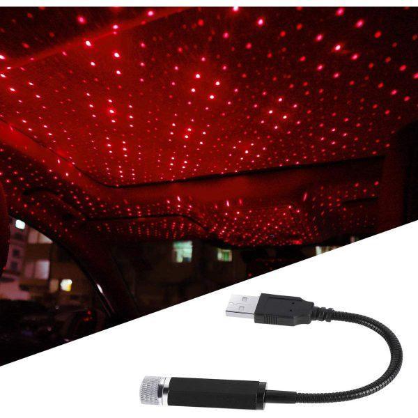 Roof Projection Light Red Star 360° Adjustable