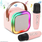 Portable LED Wireless Speaker Pink ABS