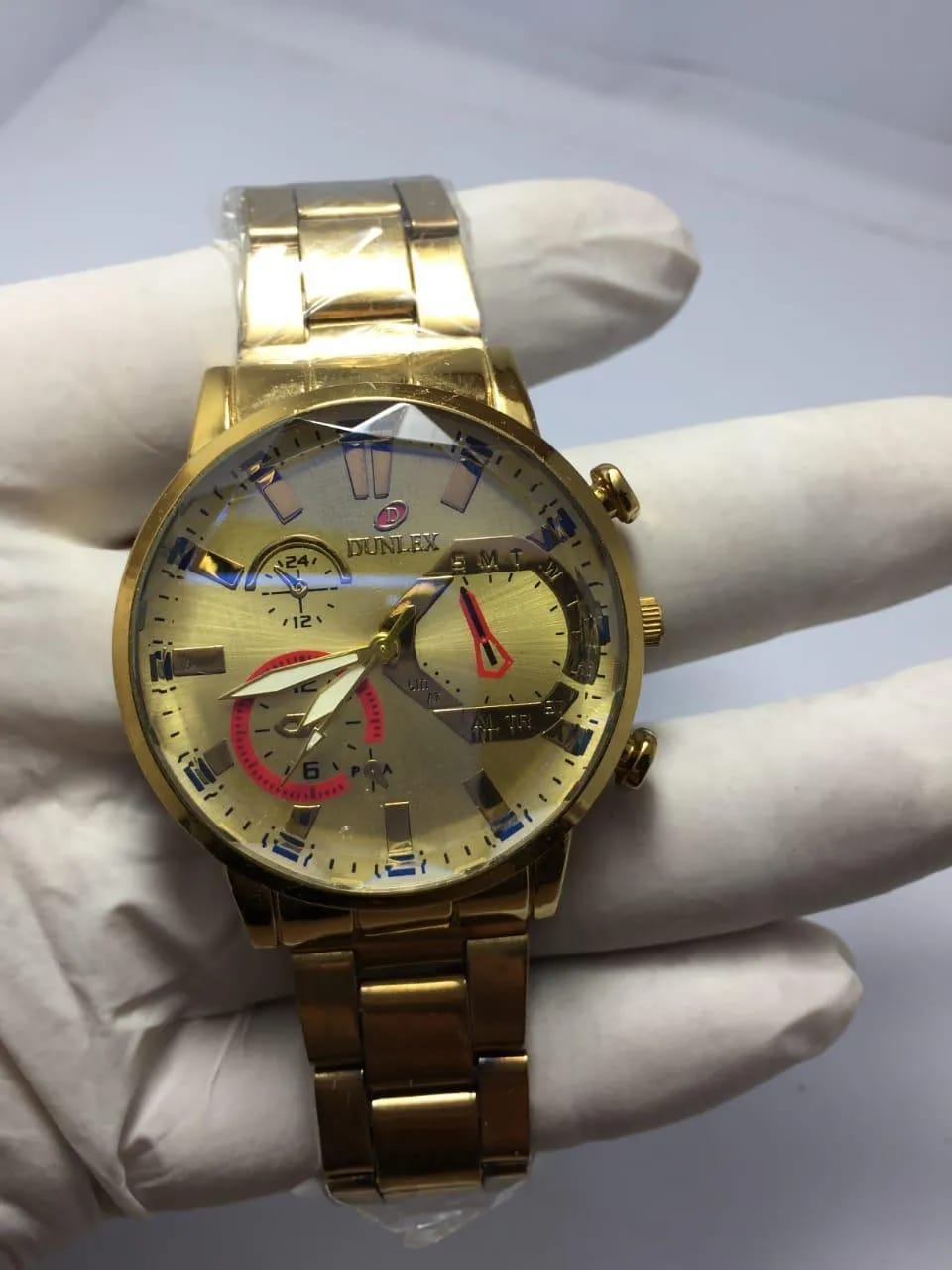 All-Gold Chronograph Watch for Men