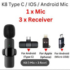 3 in 1 K8 Wireless Microphone&nbsp;