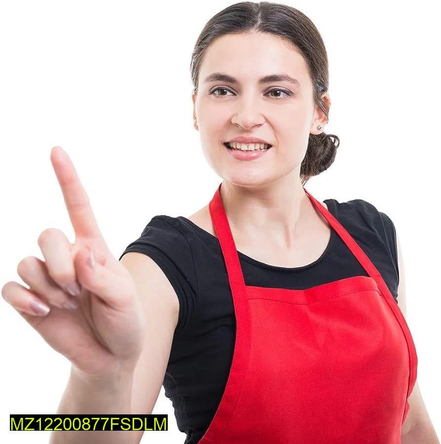 Pack of 6 Red Parachute Aprons for Kitchen Use