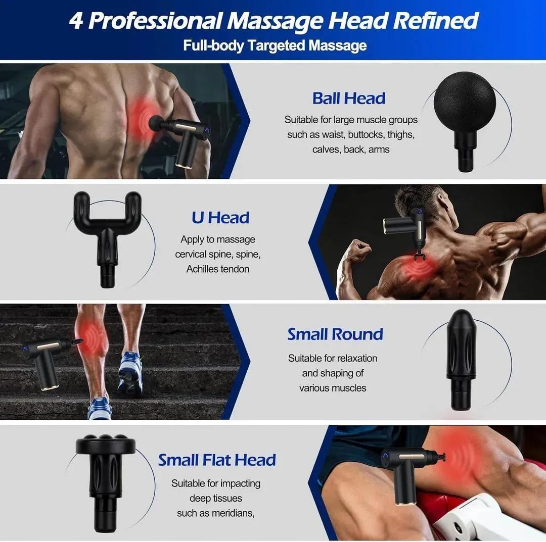 Portable Massage Gun Gun for Home Office Deep Muscle Relief