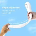 White Neck Fan with 3 Speeds &amp; Fast Charge