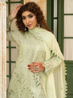 Zarar - U1B Women's Stitched Embroidered Lawn Suit - 4 Pcs