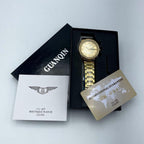 Gold Stainless Steel Watch for Men Daily Office &amp; Formal Wear