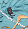 Turquoise Wash N Wear Suit for Men All Season