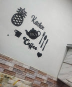 Modern Wooden Wall Art Set for Kitchen Decor