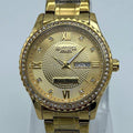 Gold Stainless Steel Watch for Men Daily Office &amp; Formal Wear