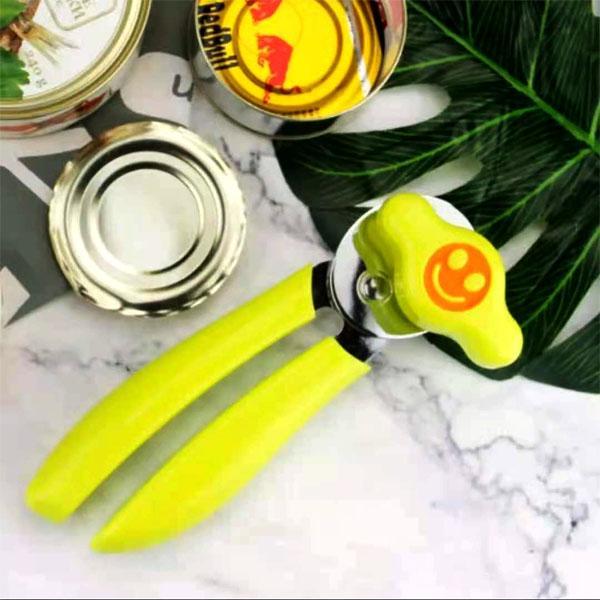 Premium Stainless Steel Can Opener with Smile Face Design
