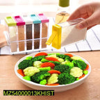 6 Pcs Seasoning Spices Set PP PS Plastic Kitchen