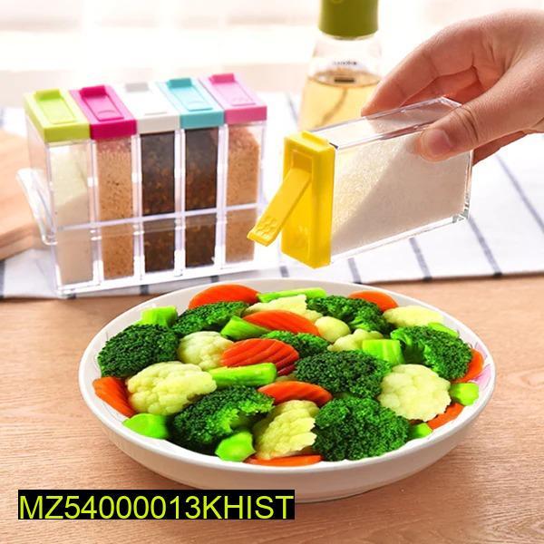 6 Pcs Seasoning Spices Set PP PS Plastic Kitchen