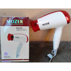 Mozer MZ-3310 Hair Dryer Red White Portable Salon Grade