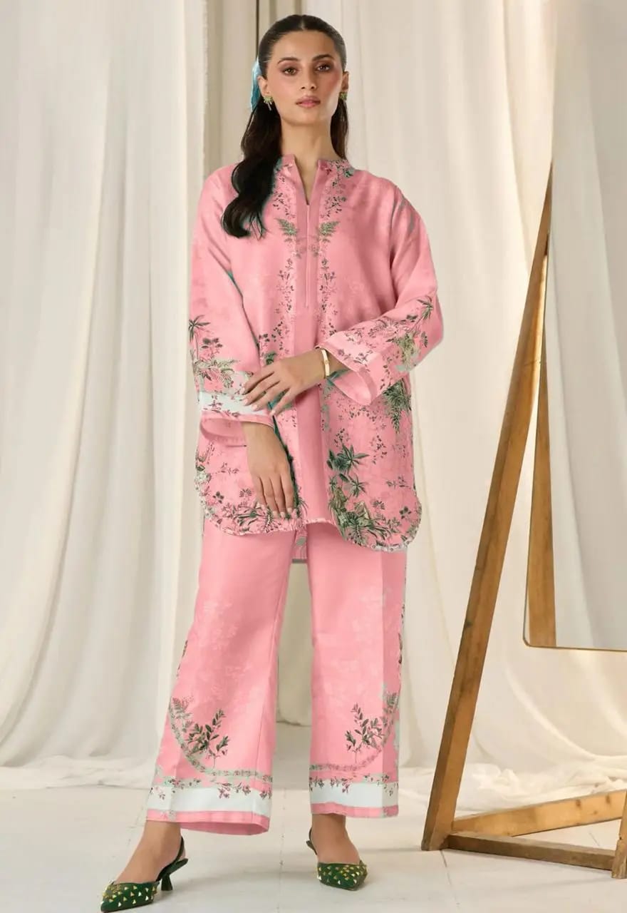 Women's Digital Printed Doria Lawn Cord Set 2PC | Soft Doria Lawn