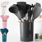 Silicone Kitchen Set 12 Pcs Whisk Ladle Brush Set