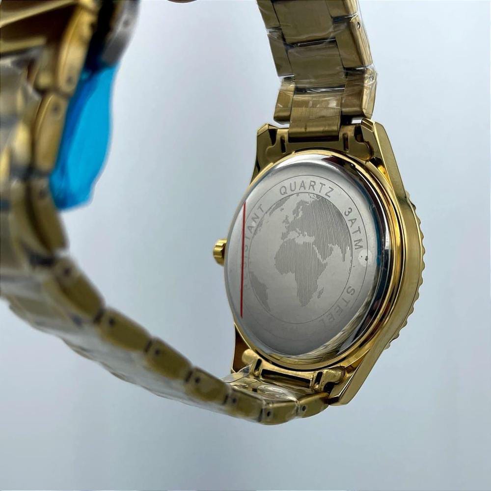 Gold Stainless Steel Watch for Men Daily Office &amp; Formal Wear