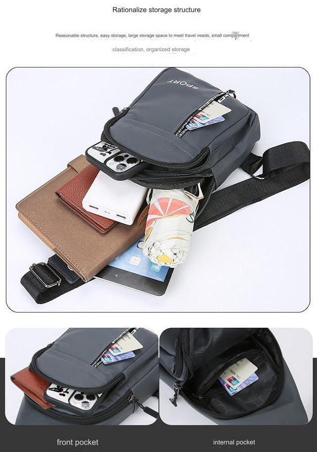 Men's Sport Chest Bag Multicolor Lightweight Durable
