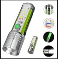 Rechargeable Green LED Flashlight with Type-C Port