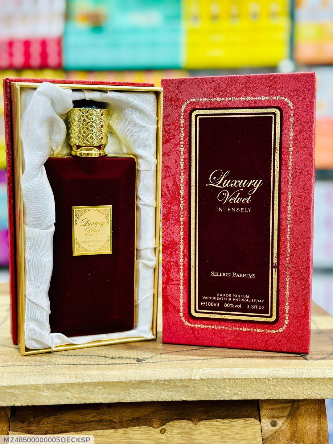: Luxury Velvet Perfume for Women & Men 100ml Maroon Bottle