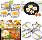 Stainless Steel Egg Mold Rings 4Pcs 10cm