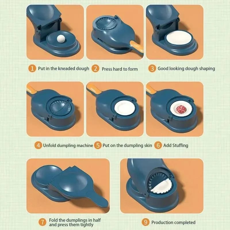 Automatic Dumpling Maker White Kitchen Tool