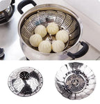 Foldable Stainless Steel Steamer Silver Pakistan