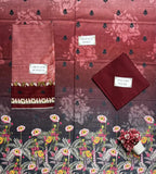 3 Pcs Women's Unstitched Printed Suit