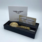 Gold Stainless Steel Watch for Men Daily Office &amp; Formal Wear