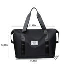 Black Durable Nylon Duffle Bag 18" Travel Commute