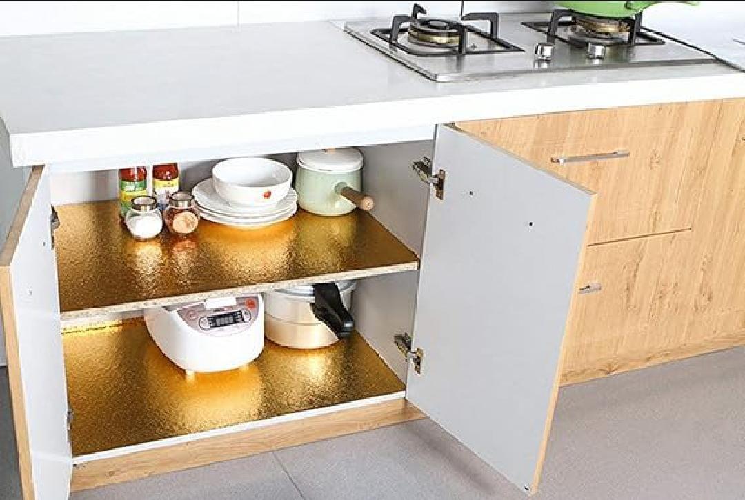 Golden Heat Resistant Kitchen Foil Roll