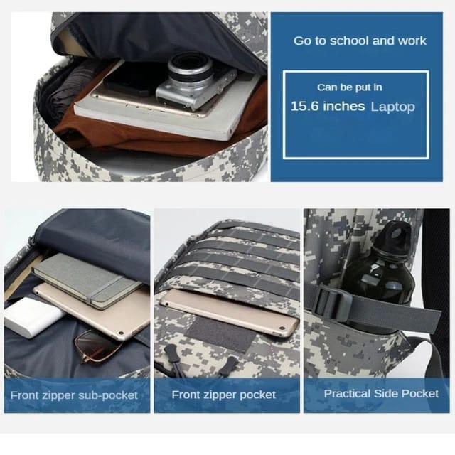 Camouflage Backpack for Daily Commutes &amp; Travel
