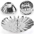 Foldable Stainless Steel Steamer Silver Pakistan