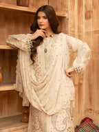 Lehran - U4A Women's Embroidered Stitched Suit - Premium Lawn 3 Pcs