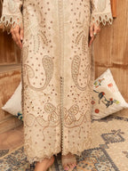 Lehran - U4A Women's Embroidered Stitched Suit - Premium Lawn 3 Pcs