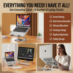 Height Adjustable Tablet Stand for Laptops & iPads