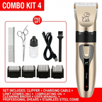 Electric Hair Clipper for Dog & Pet Hair Clipper Set[PET GROOMING KIT]