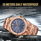 Luminous Swiss Men's Watch Green Dial Waterproof Luxury