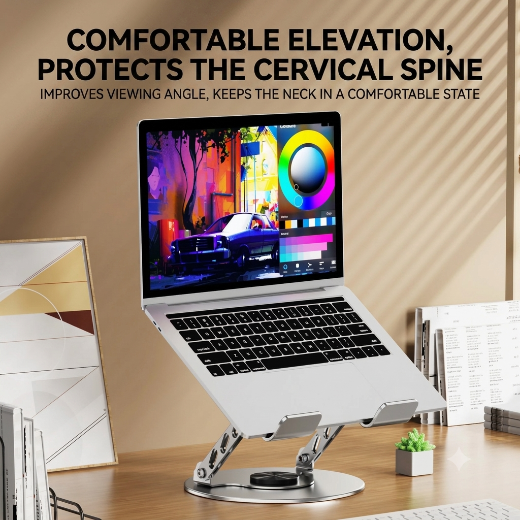 Height Adjustable Tablet Stand for Laptops & iPads