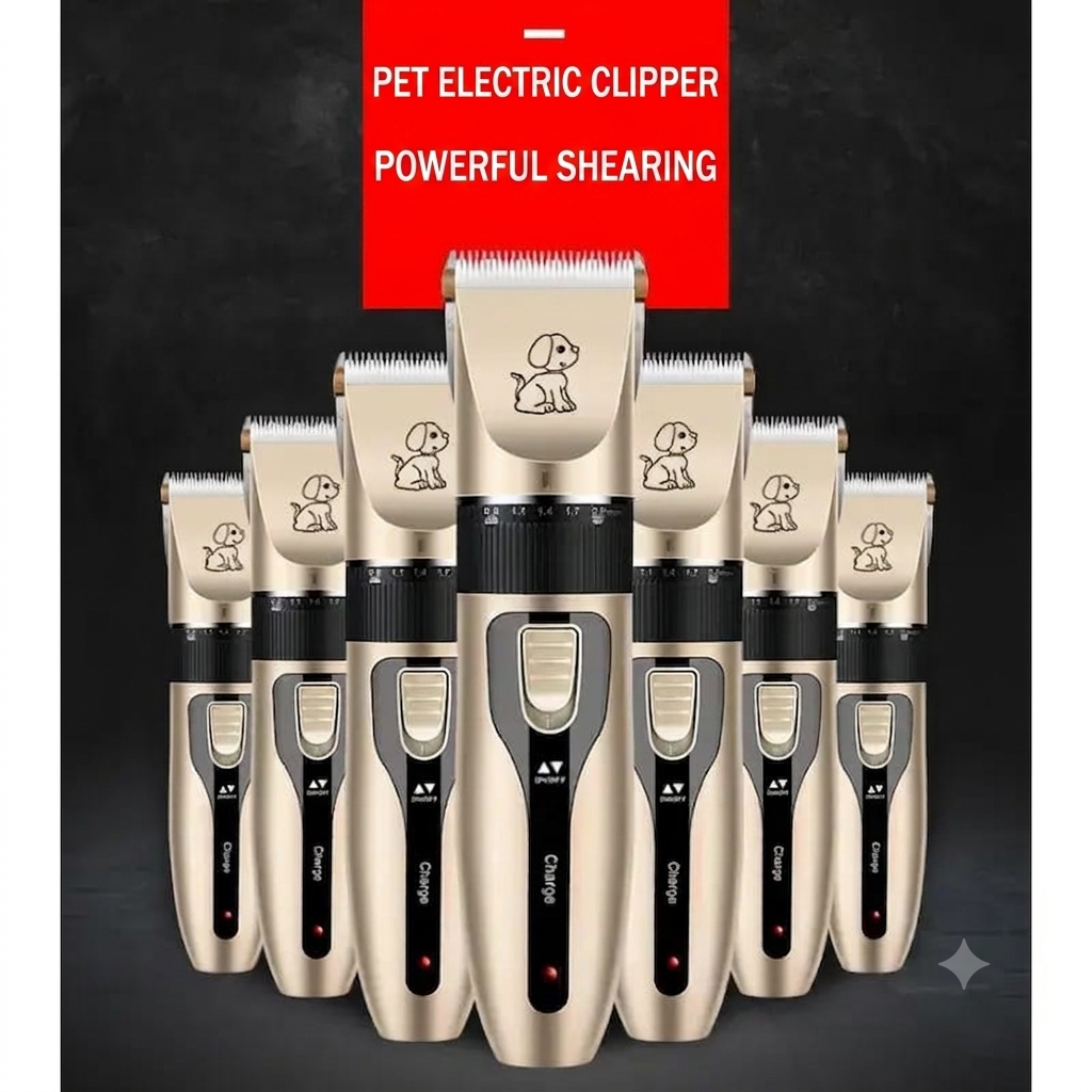 Electric Hair Clipper for Dog & Pet Hair Clipper Set[PET GROOMING KIT]