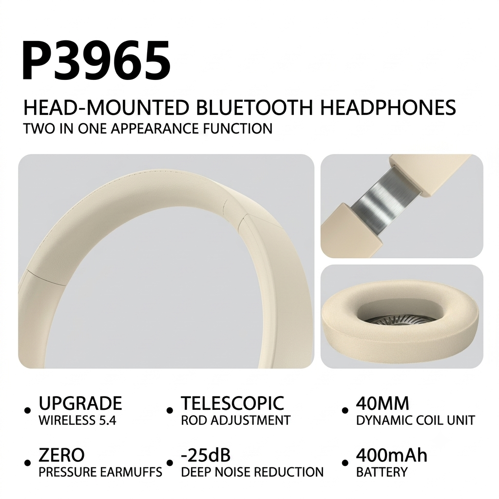 True Wireless Bluetooth Headset with ANC White