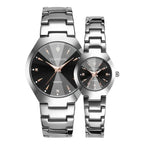Ashidon Couple Watches Stainless Steel Quartz Band