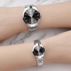Ashidon Couple Watches Stainless Steel Quartz Band
