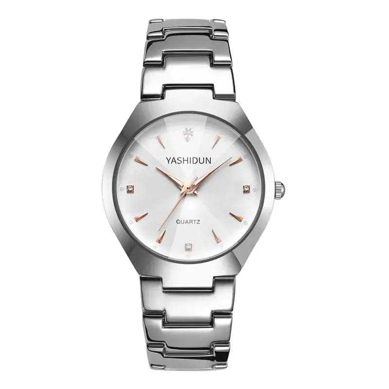 Ashidon Couple Watches Stainless Steel Quartz Band