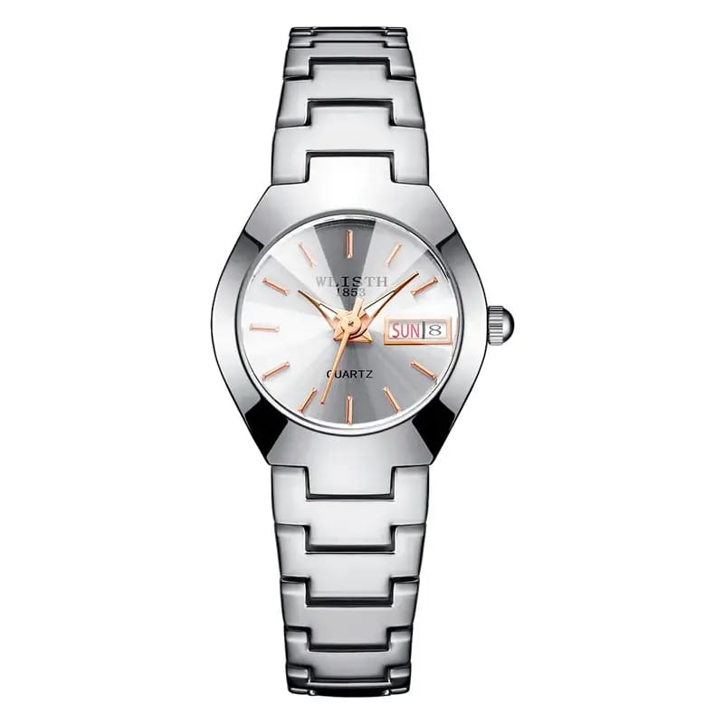 Men Waterproof Black Quartz Watch with Date Display
