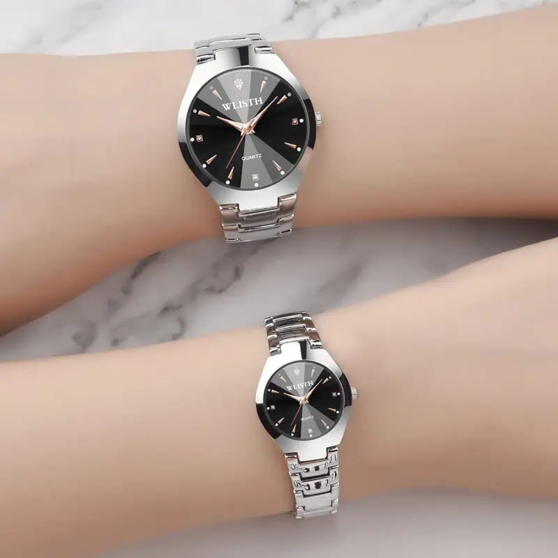 Couple Watches Stainless Steel Quartz Men Women