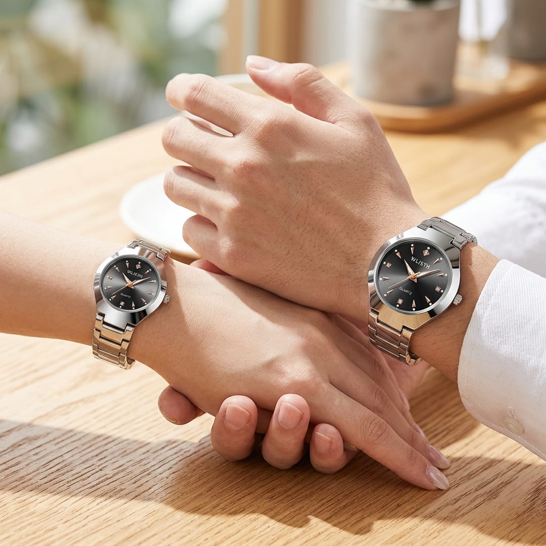 Couple Watches Stainless Steel Quartz Men Women
