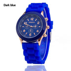 Fluorescent Green Silicone Watch for Girls