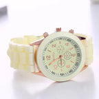 Fluorescent Green Silicone Watch for Girls