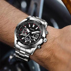 Men's Luxury Mechanical Watch with Large Dial & Waterproof Design