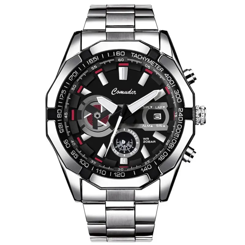 Men's Luxury Mechanical Watch with Large Dial & Waterproof Design