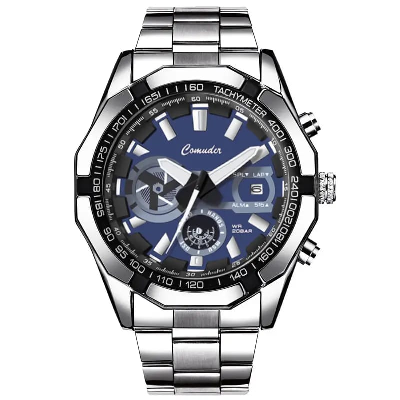 Men's Luxury Mechanical Watch with Large Dial & Waterproof Design